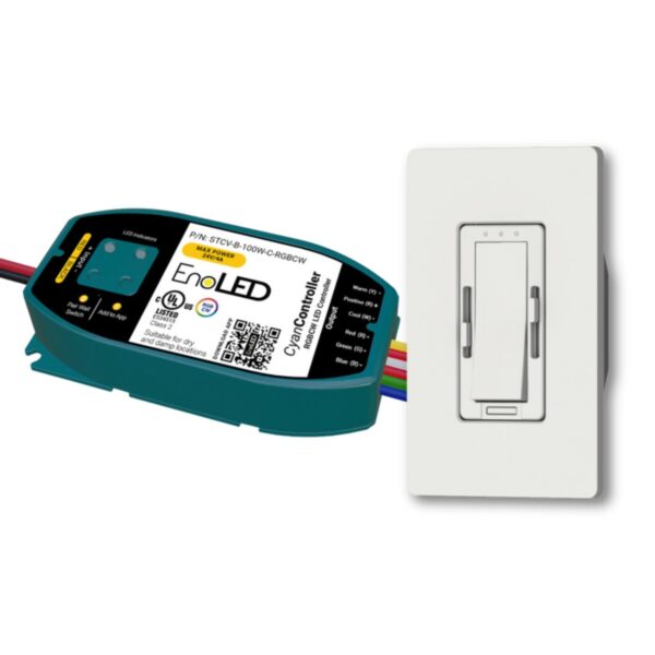 Vissori Smart RGB+CCT LED Controller & Wall Switch System